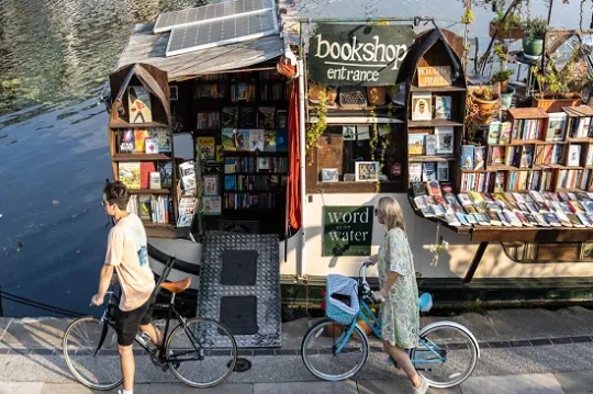 Word on the Water, London's floating bookshop on Regent's Canal, counted among the best quirky places to visit in London.